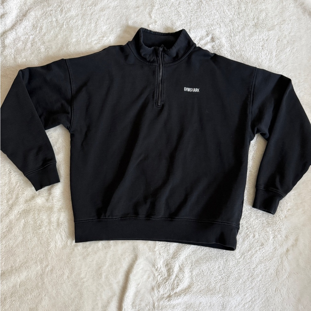 Gymshark Men's Zip Up Sweater in Black